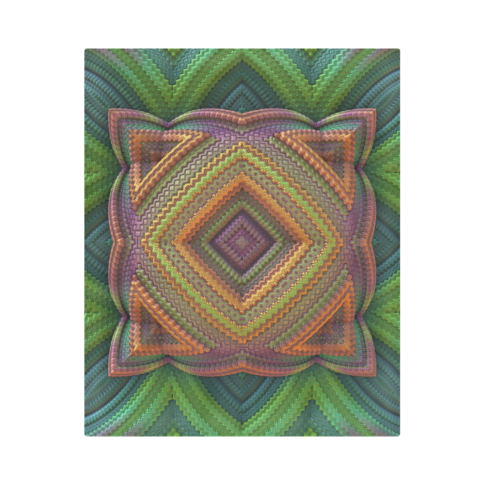 Four-sided Mandala Duvet Cover 86"x70" ( All-over-print)