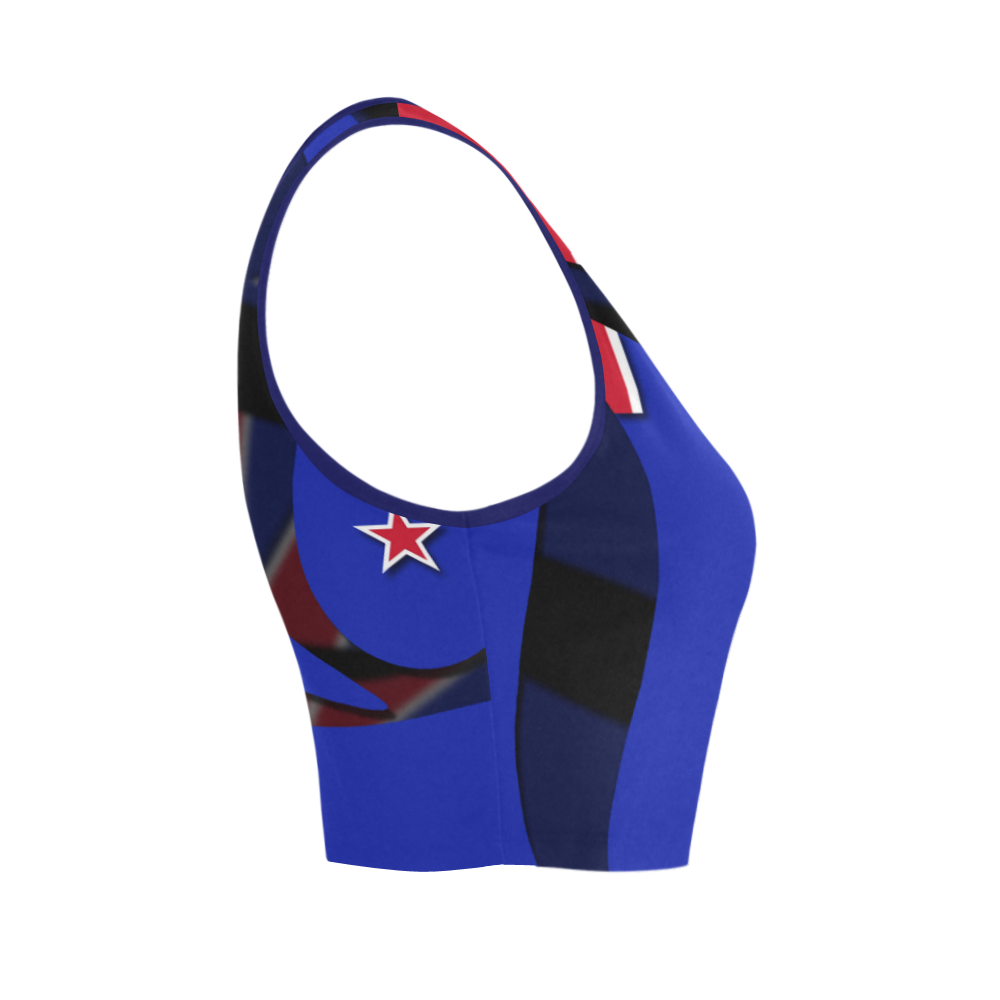 The Flag of New Zealand Women's Crop Top (Model T42)