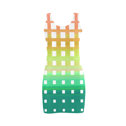 Rainbow squares 2 Medea Vest Dress (Model D06)