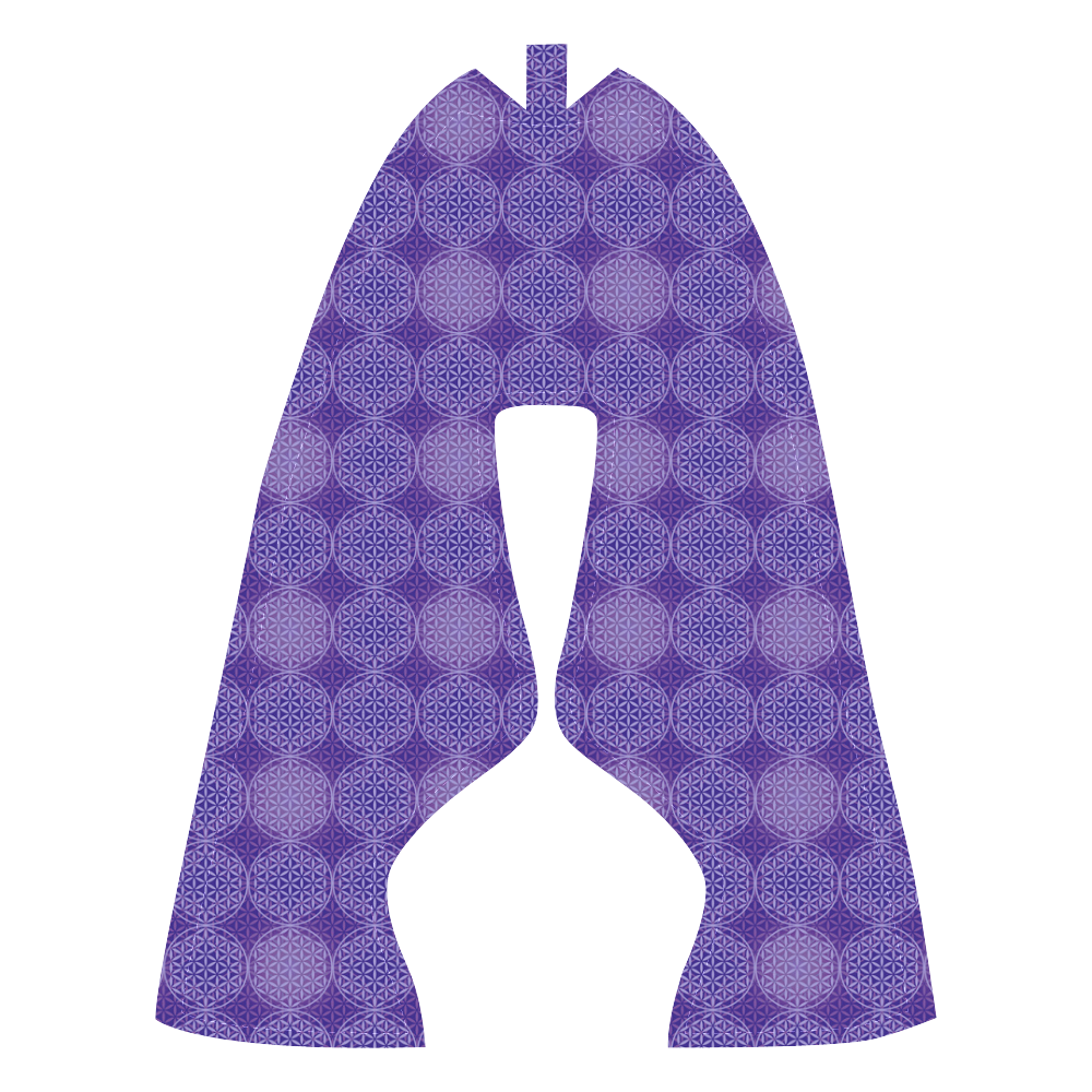 FLOWER OF LIFE stamp pattern purple violet Women’s Running Shoes (Model 020)