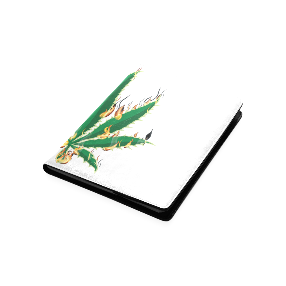 Flaming Marijuana Leaf Custom NoteBook B5