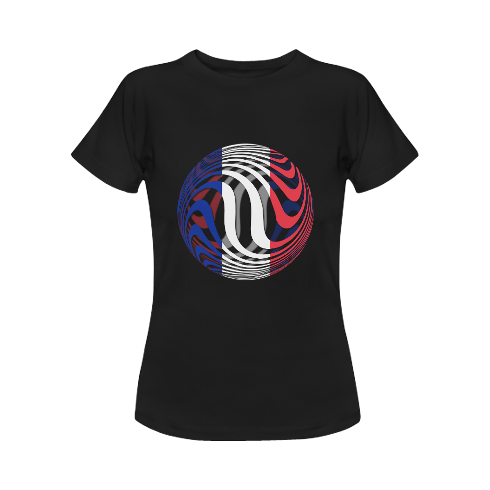 The Flag of France Women's Classic T-Shirt (Model T17）