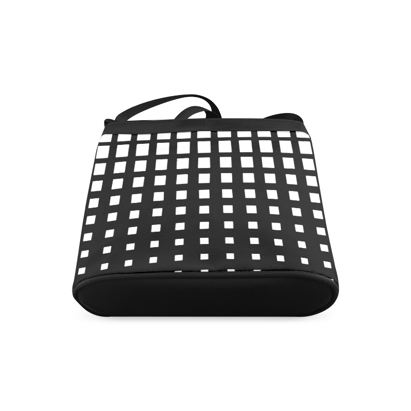 Black white squares cross body bag Crossbody Bags (Model 1613) ID