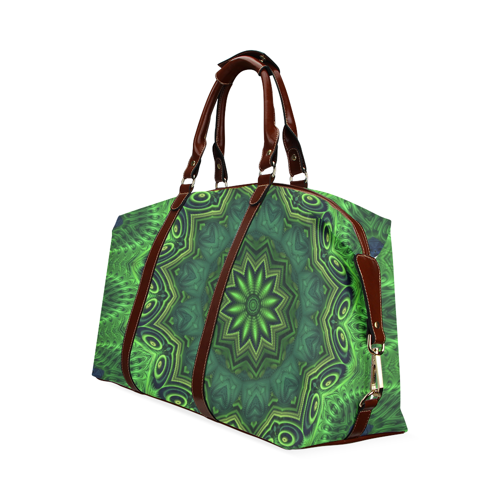 Harmony in Green Classic Travel Bag (Model 1643)