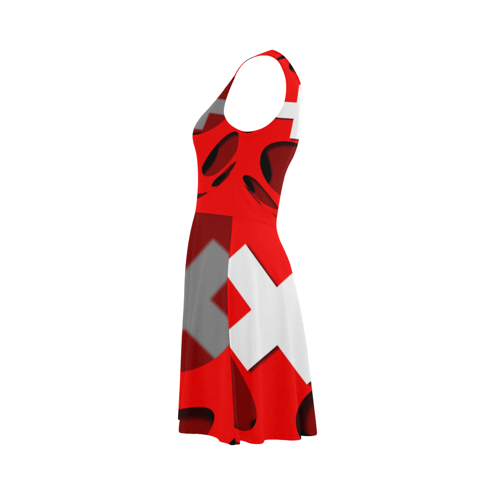 The Flag of Switzerland Atalanta Sundress (Model D04)