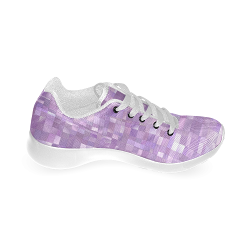 Purple Pearl Mosaic Women’s Running Shoes (Model 020)