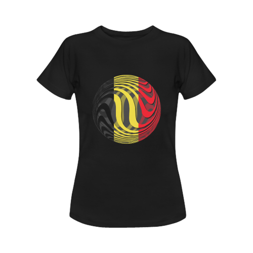 The Flag of Belgium Women's Classic T-Shirt (Model T17）