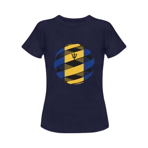 The Flag of Barbados Women's Classic T-Shirt (Model T17）