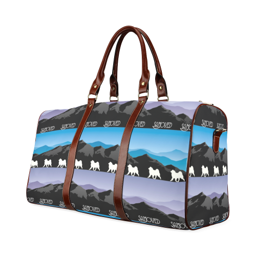 Samoyed Rockin the Rockies Waterproof Travel Bag/Small (Model 1639)