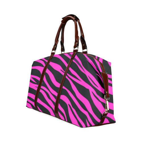 Hot Pink Zebra Stripes Classic Travel Bag (Model 1643)