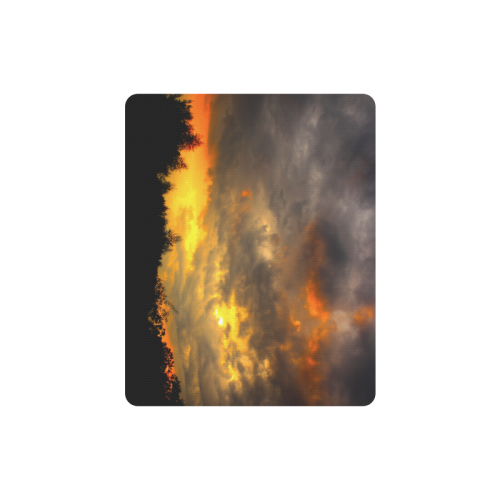 Burning Sky Clouts Dramatic Rectangle Mousepad
