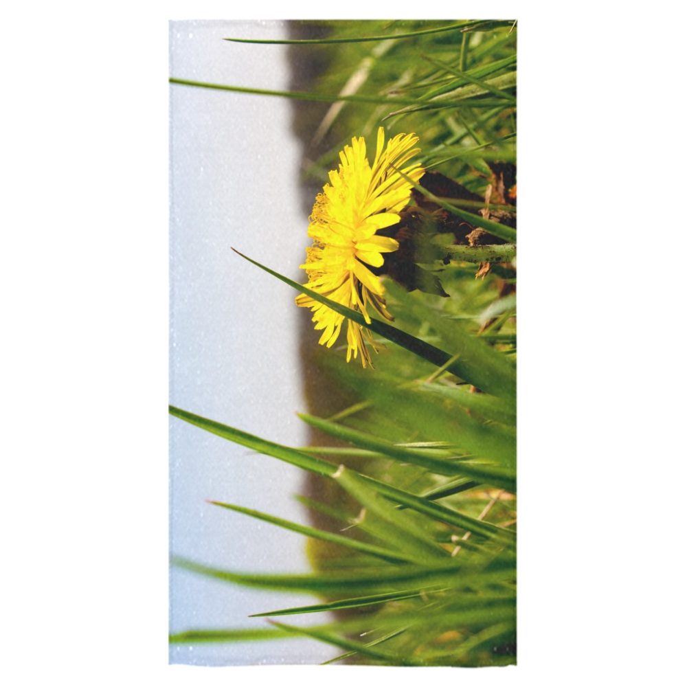Dandelion Summer Summertime  Yellow Flower Bath Towel 30"x56"