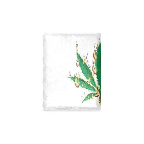 Flaming Marijuana Leaf Custom NoteBook B5