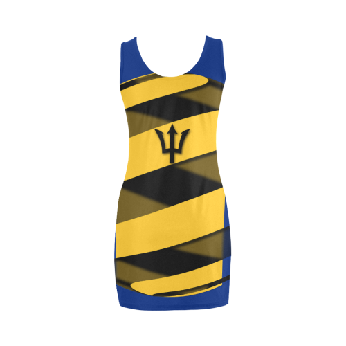 The Flag of Barbados Medea Vest Dress (Model D06)