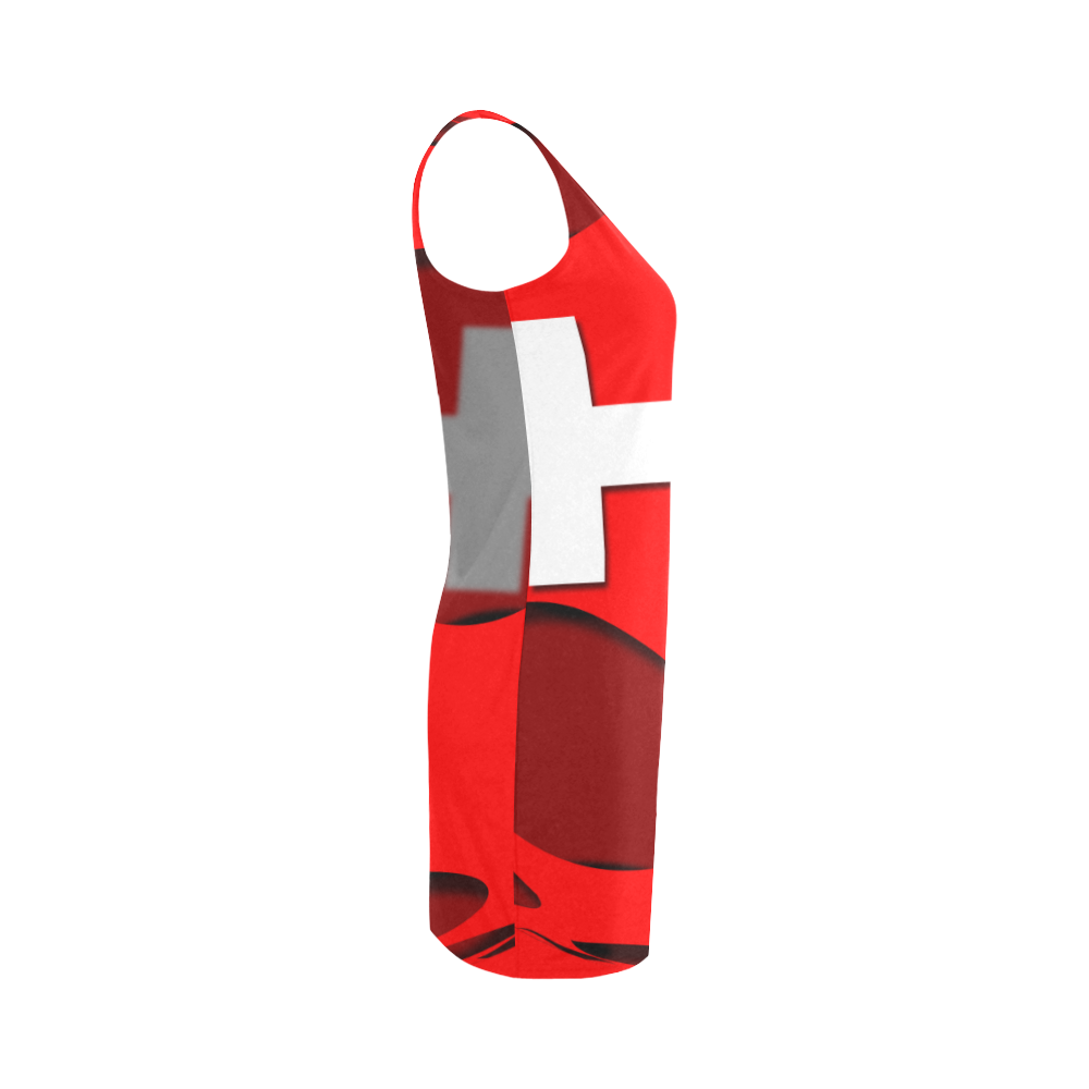The Flag of Switzerland Medea Vest Dress (Model D06)