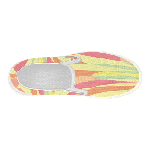 Pastel Shades Women's Slip-on Canvas Shoes (Model 019)