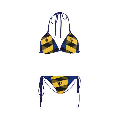 The Flag of Barbados Custom Bikini Swimsuit