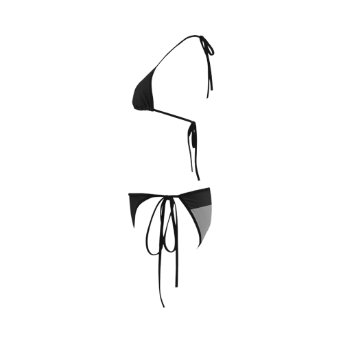 Two Colors - black grey + your ideas Custom Bikini Swimsuit