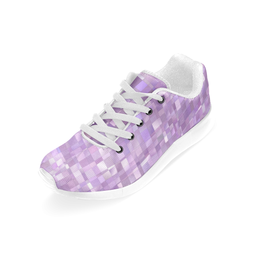 Purple Pearl Mosaic Women’s Running Shoes (Model 020)