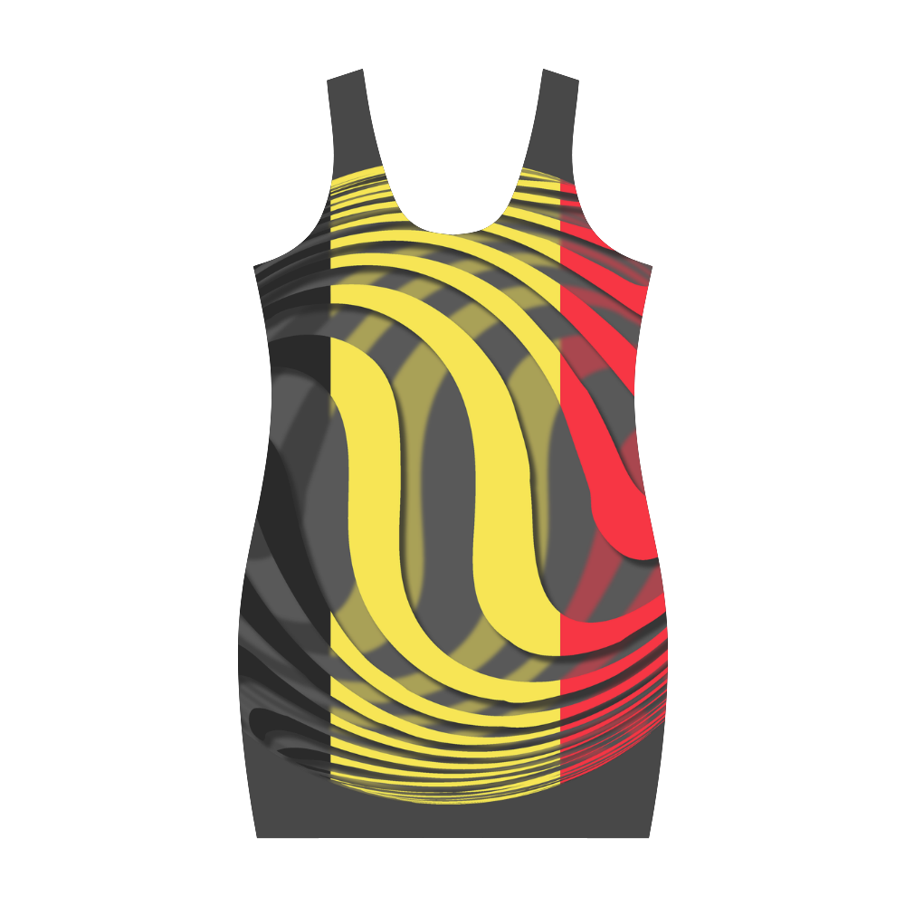 The Flag of Belgium Medea Vest Dress (Model D06)