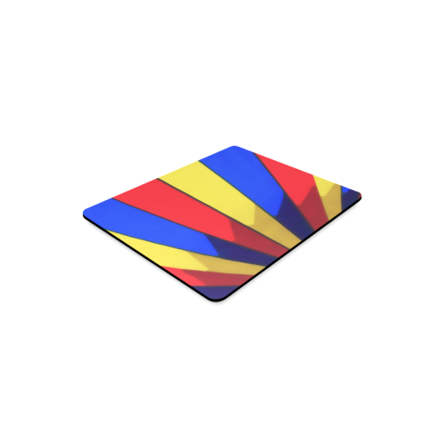 Stripes Yellow Blue Red Rectangle Mousepad