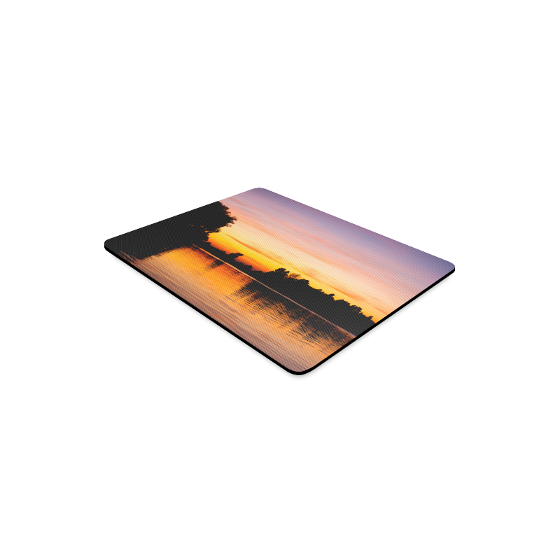 Sunset Sunrise Water Sea Romantic Light Gold Rectangle Mousepad