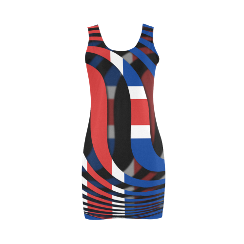The Flag of Iceland Medea Vest Dress (Model D06)