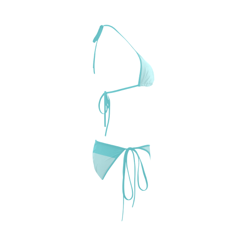 Two Colors - turquoise mix + your ideas Custom Bikini Swimsuit