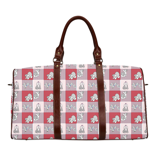 Red, White and Blue Waterproof Travel Bag/Large (Model 1639)