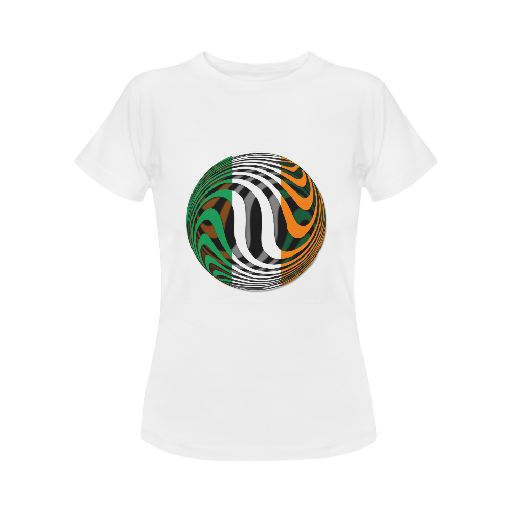 The Flag of Ireland Women's Classic T-Shirt (Model T17）