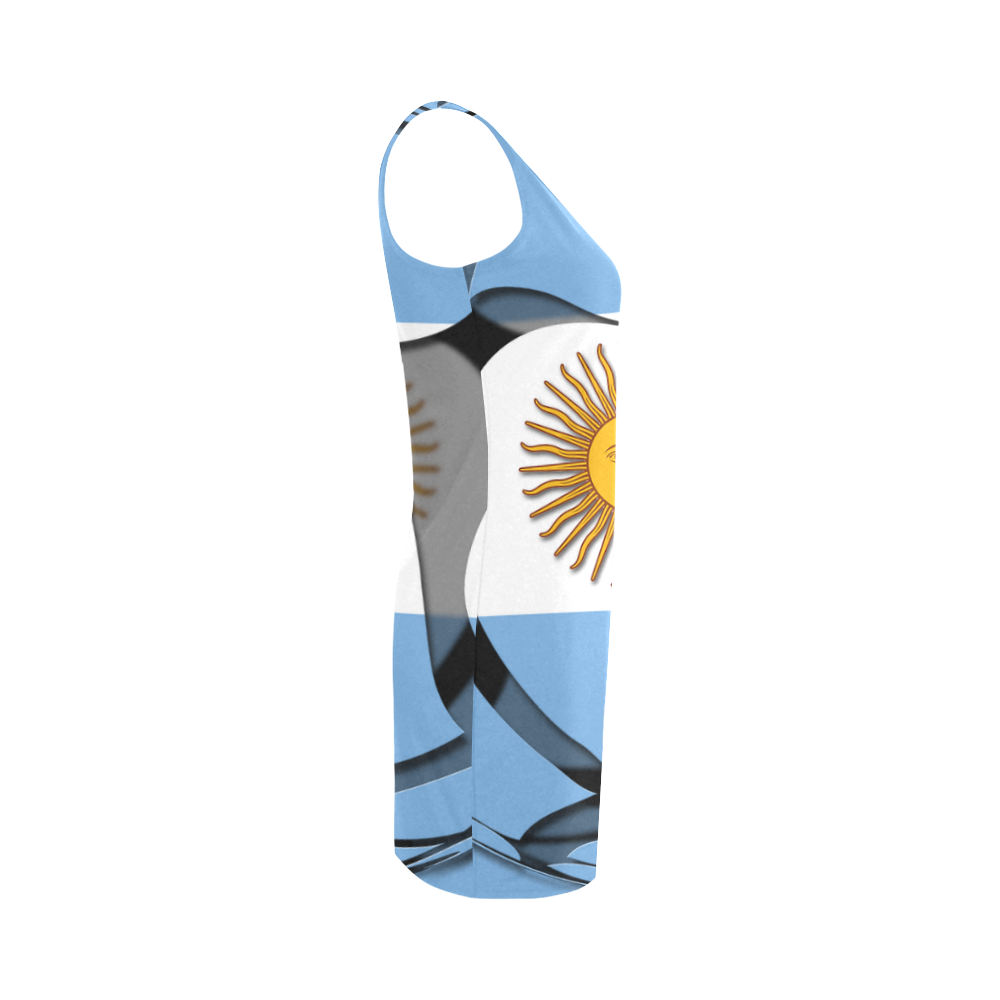 The Flag of Argentina Medea Vest Dress (Model D06)