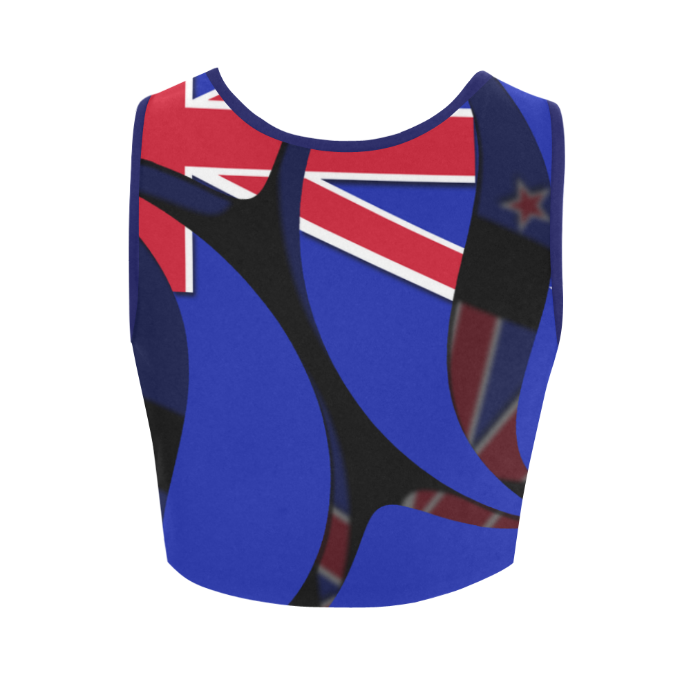 The Flag of New Zealand Women's Crop Top (Model T42)