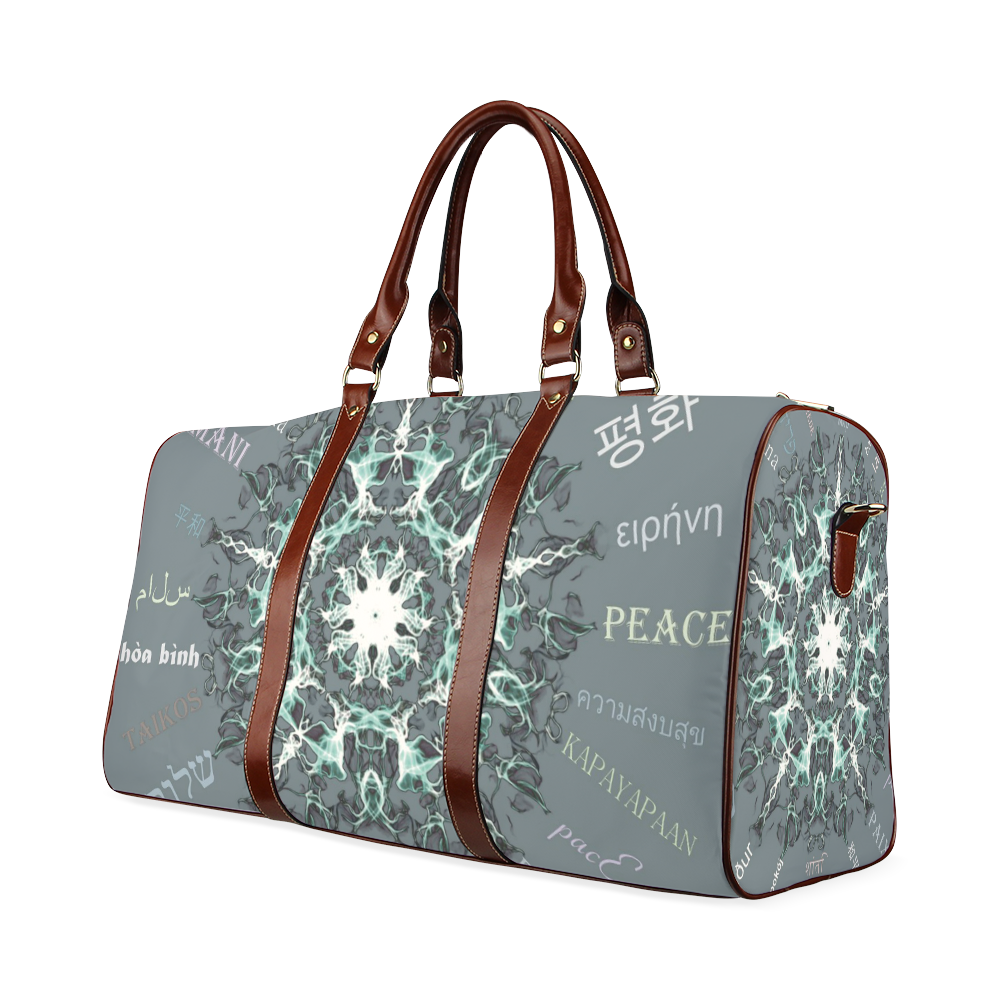 peace-mandala 1-3 Waterproof Travel Bag/Large (Model 1639)