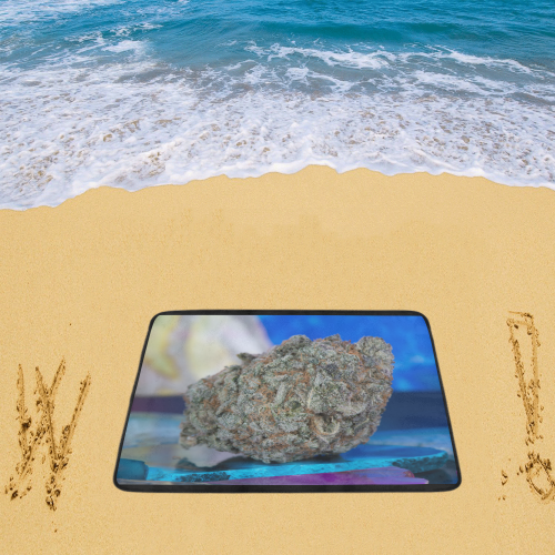 Blackberry Kush Medicinal Marijuana Beach Mat 78"x 60"