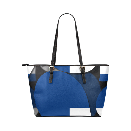 The Flag of Finland Leather Tote Bag/Large (Model 1651)