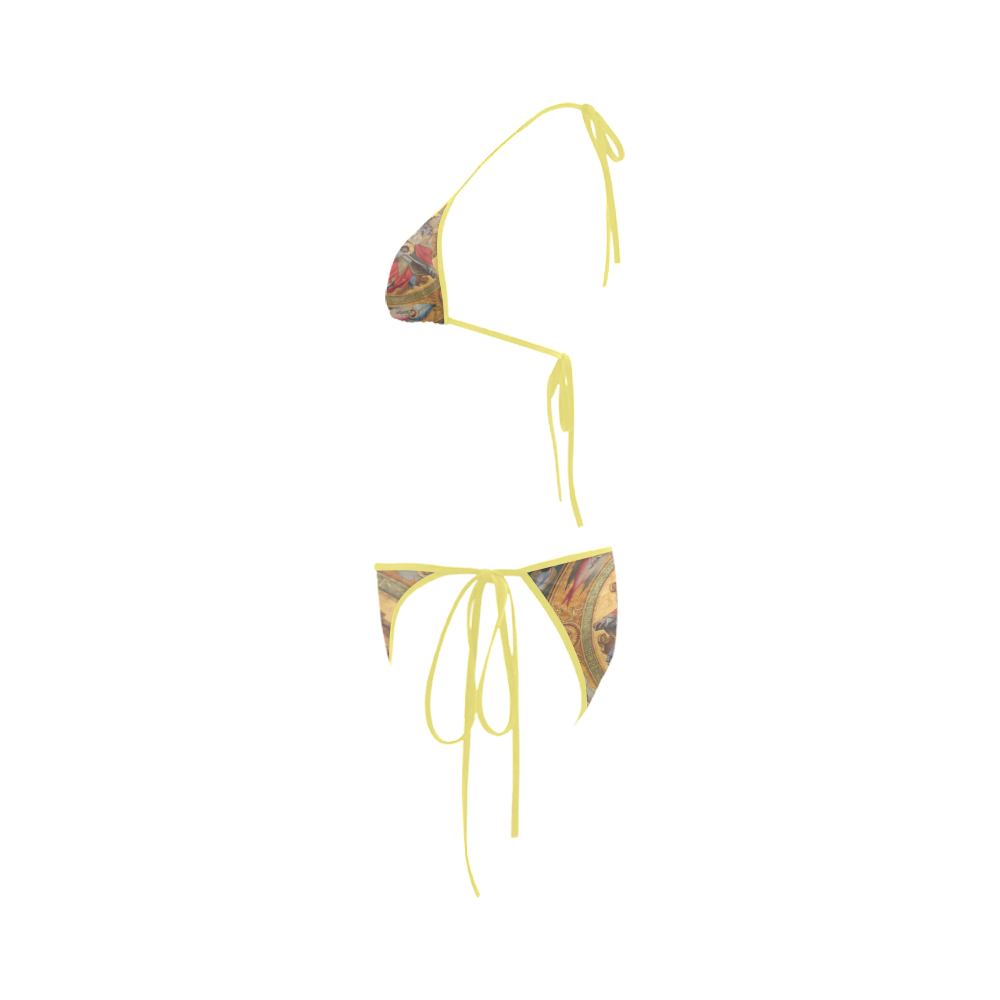 Jesus on Cross (yellow) Custom Bikini Swimsuit