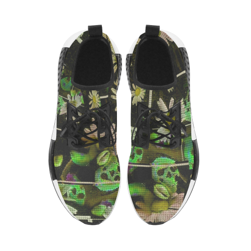 Skull in the fantasy forest popart Men’s Draco Running Shoes (Model 025)