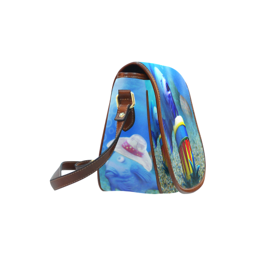 The Singing Fish Saddle Bag/Small (Model 1649) Full Customization
