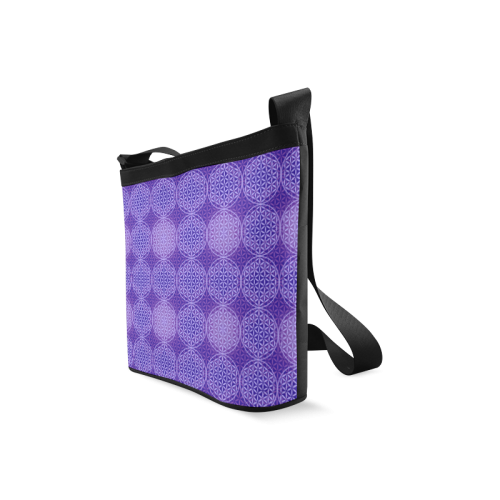 FLOWER OF LIFE stamp pattern purple violet Crossbody Bags (Model 1613)