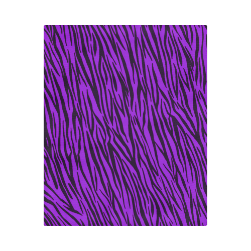 Purple Zebra Stripes Duvet Cover 86"x70" ( All-over-print)