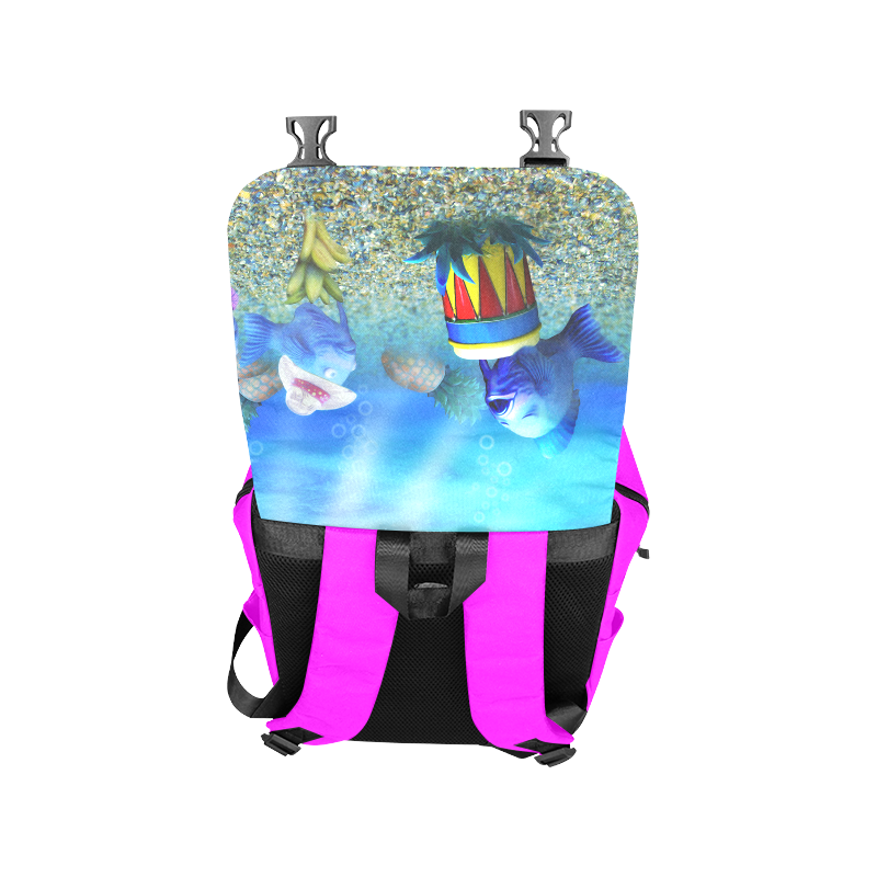 The Singing Fish Casual Shoulders Backpack (Model 1623)