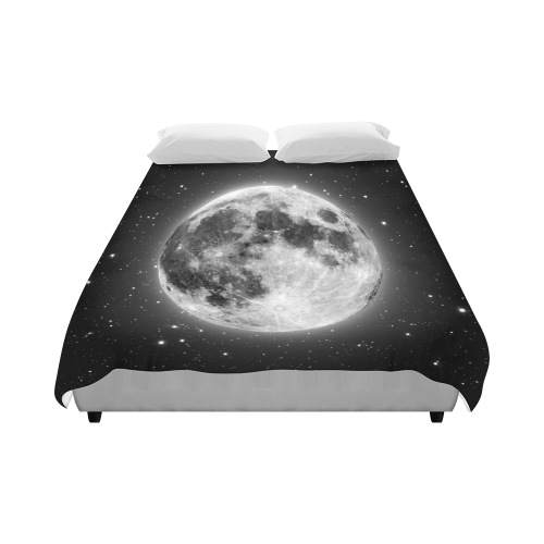 Full Moon Starry Night Duvet Cover 86"x70" ( All-over-print)
