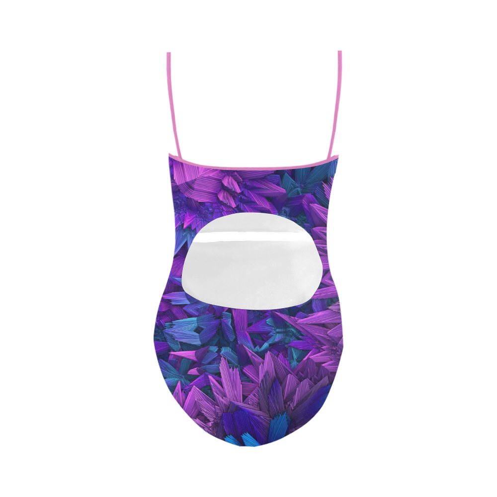 Purple Jungle Strap Swimsuit ( Model S05)