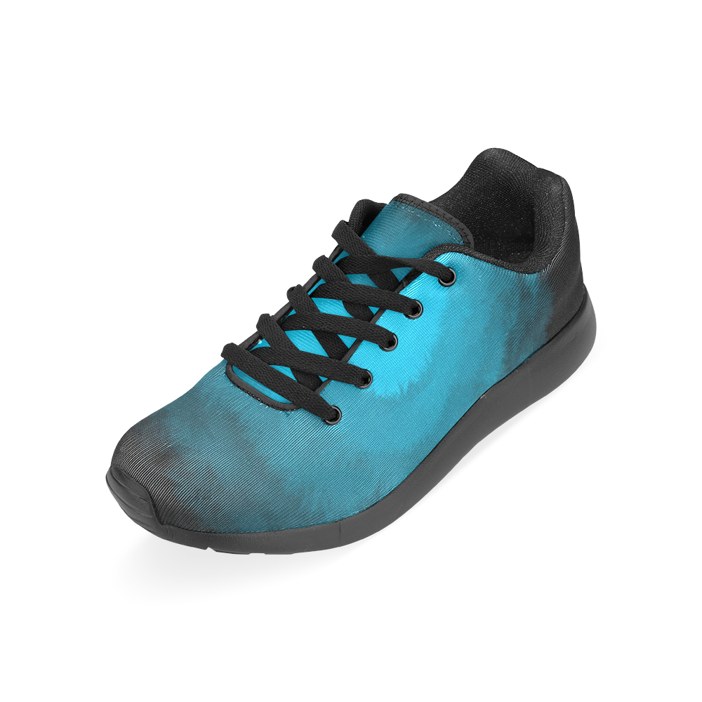 Blue Fluffy Heart Women’s Running Shoes (Model 020)