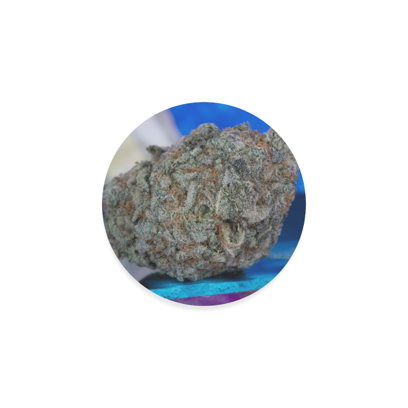 Blackberry Kush Medicinal Marijuana Round Coaster