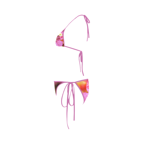 Pink Bougainvillea Custom Bikini Swimsuit