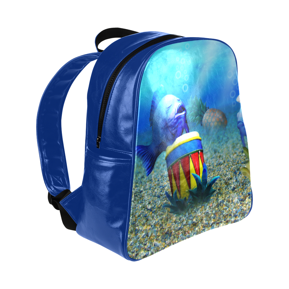 The Singing Fish Multi-Pockets Backpack (Model 1636)