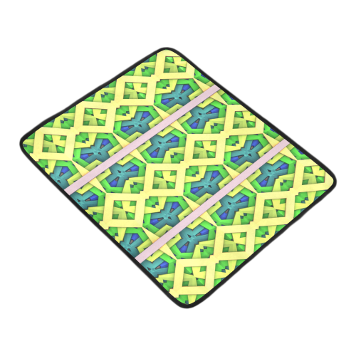 3-D Geometric Pattern Beach Mat 78"x 60"