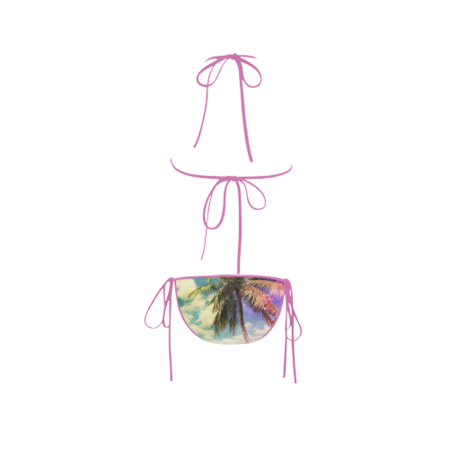 Prismatic Palm (pink) Custom Bikini Swimsuit