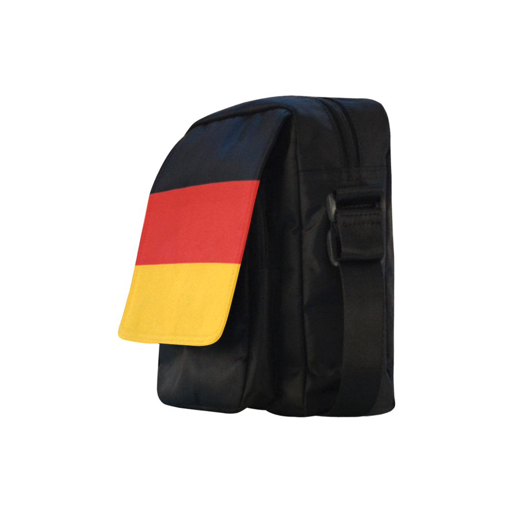 German Flag Colored Stripes Crossbody Nylon Bags (Model 1633)